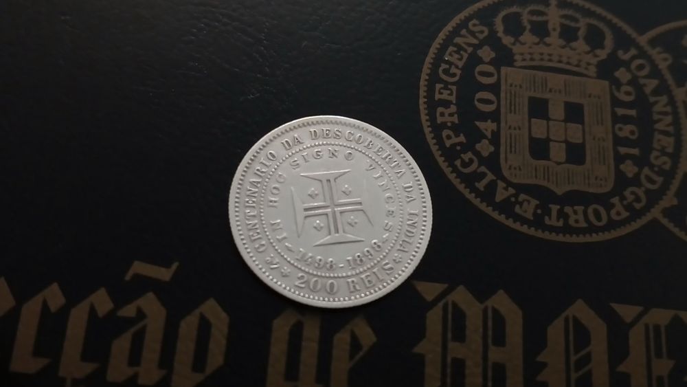 Moeda de prata 200 Reis de 1898