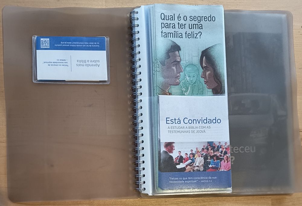 Pasta / Capa pregação - JW
