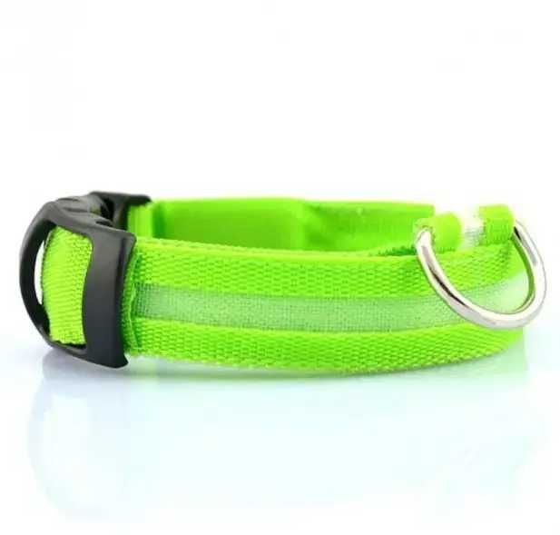Светящийся LED ошейник, поводок для животных собак и кошек