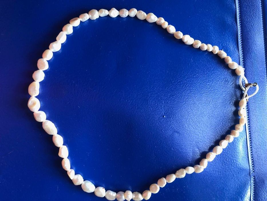 Ожерелье Красивый Натуральный речной жемчуг.47 см.