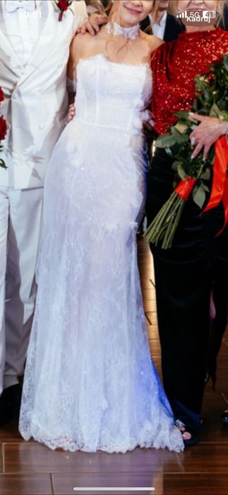 Suknia ślubna syrenka