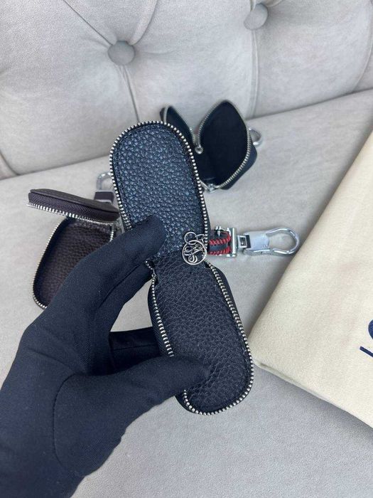 Кожаная ключница Chevrolet кожаный чехол для автоключей Шевроле