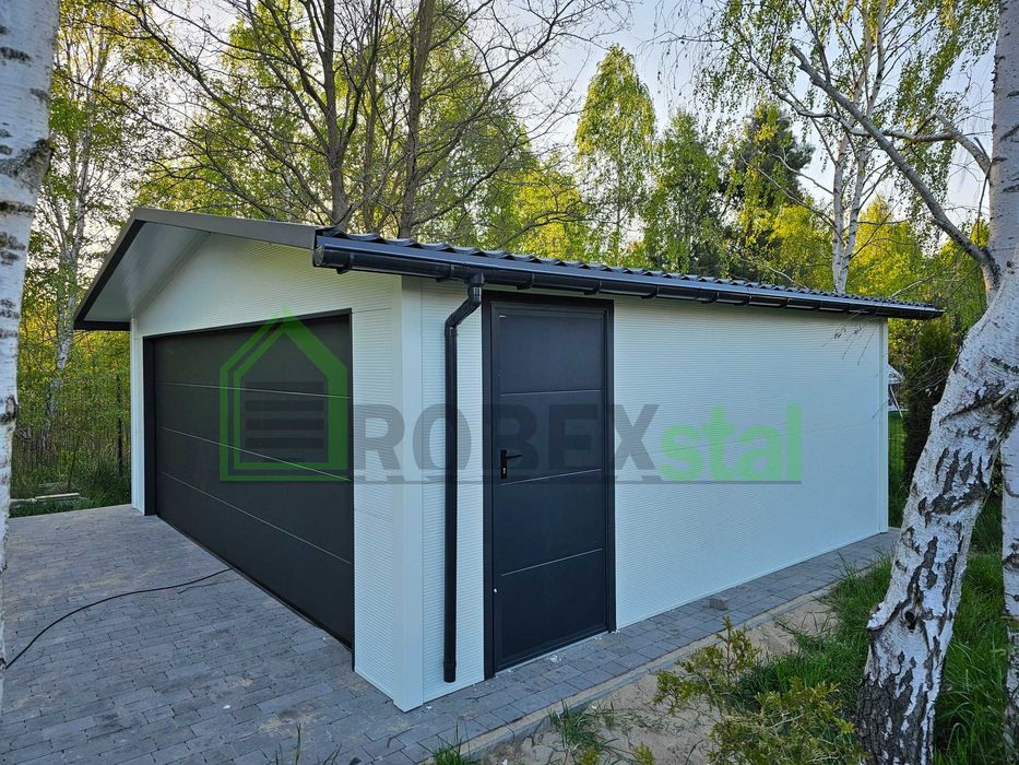 garaż ocieplany 6,3x5,5  płyta warstwowa KAŻDY WYMIAR MONTAŻ CAŁY KRAJ