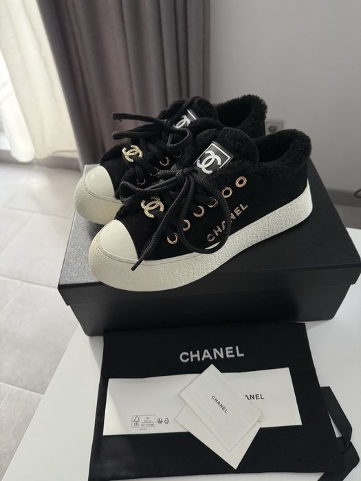 Утеплені кеди Chanel на стопу 24,5 см