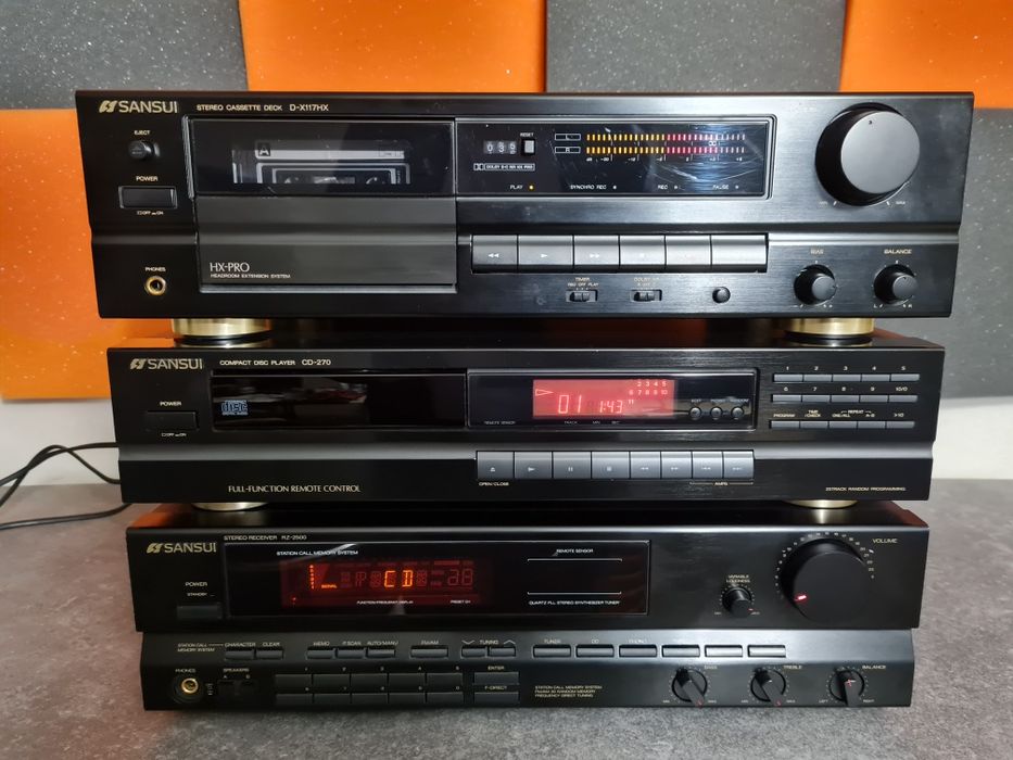 Sansui RZ-2500, CD-270  D-X 117 HX zestaw stereo