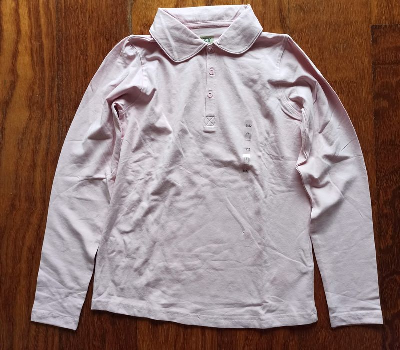 Camisola de Gola Zippy Rosa com manga princesa– Nova