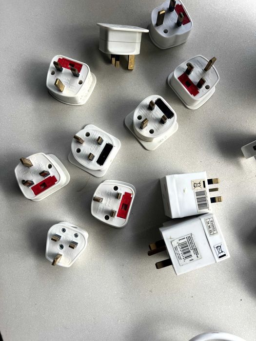 8 UK-to-European Plug Adapters and 2 UK Triple Sockets64751068444417122