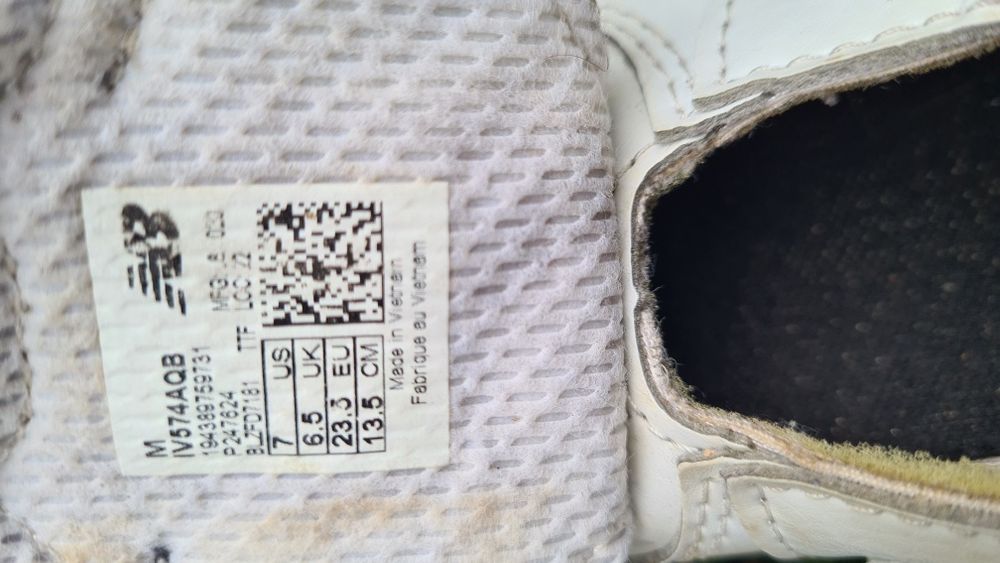 Buciki sneakersy dziecięce New Balance 23,5 białe misie Łódź