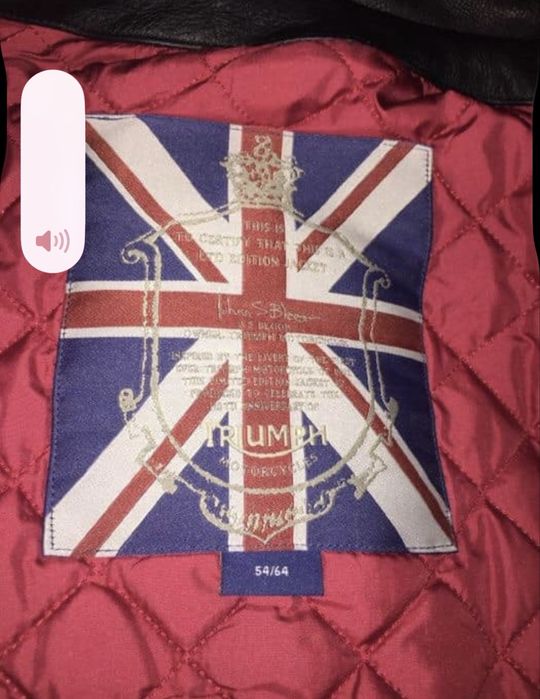 Casaco de cabedal Triumph original