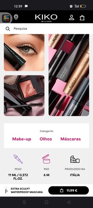 Máscara de pestanas kiko