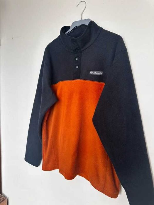 Columbia polar fleece vintage unisex czarno-pomarańczowy