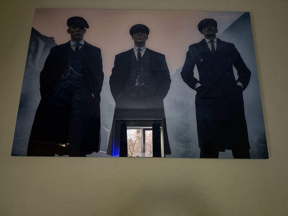 Стеклянная картина Peaky Blinders . Острые козирьки