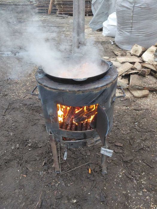 Печь под казан, качтрюлю или сковороду