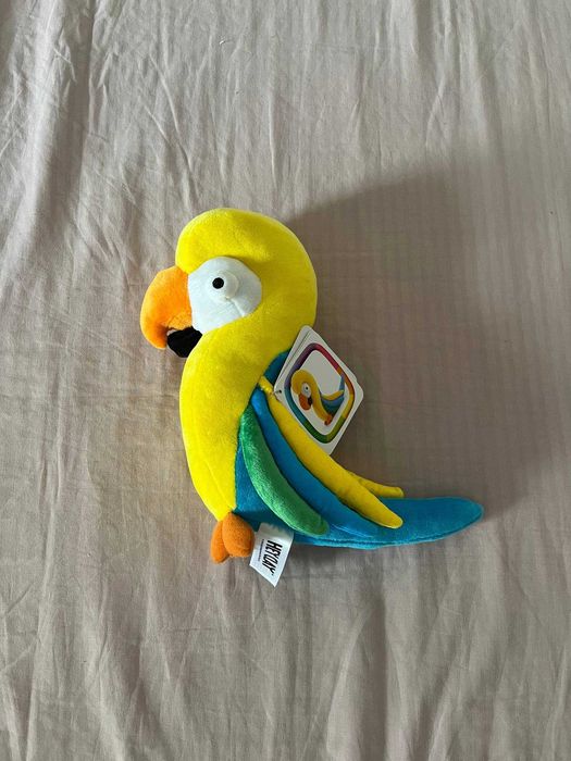 Peluche papagaio Hey Clay, novo com etiqueta
