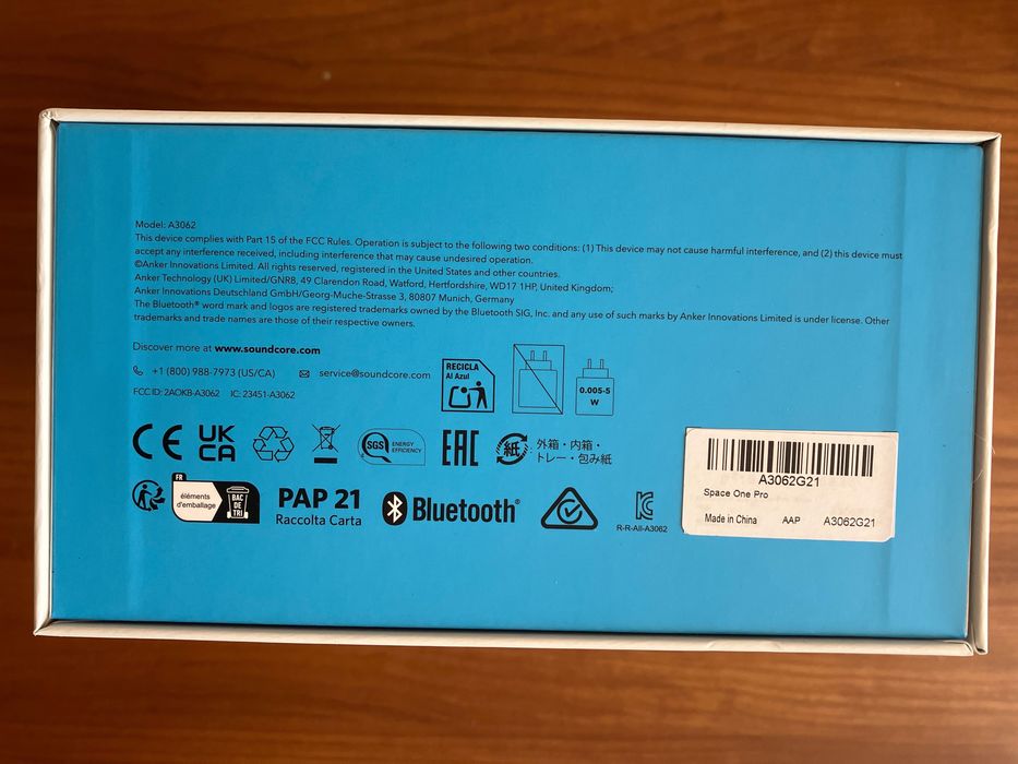 Навушники Anker SoundCore Space One Pro Hi-Res Audio/LDAC. Білі. Нові