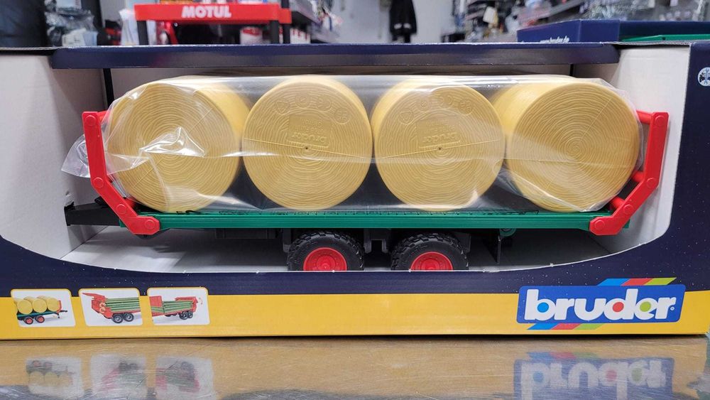 Zabawka BRUDER przyczepa do bel