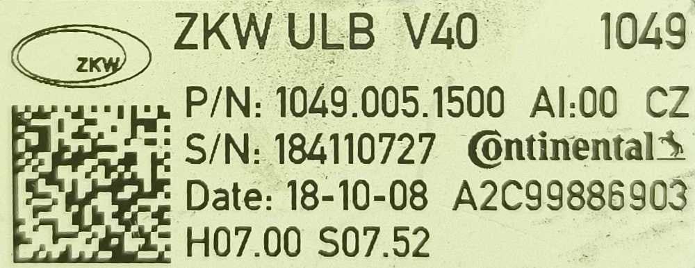 Balástro Xénon / Módulo LED H0700S0752 - VOLVO V40 Hatchback