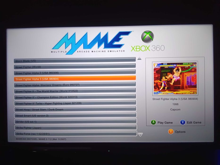 Emulator MAME na Xbox360
