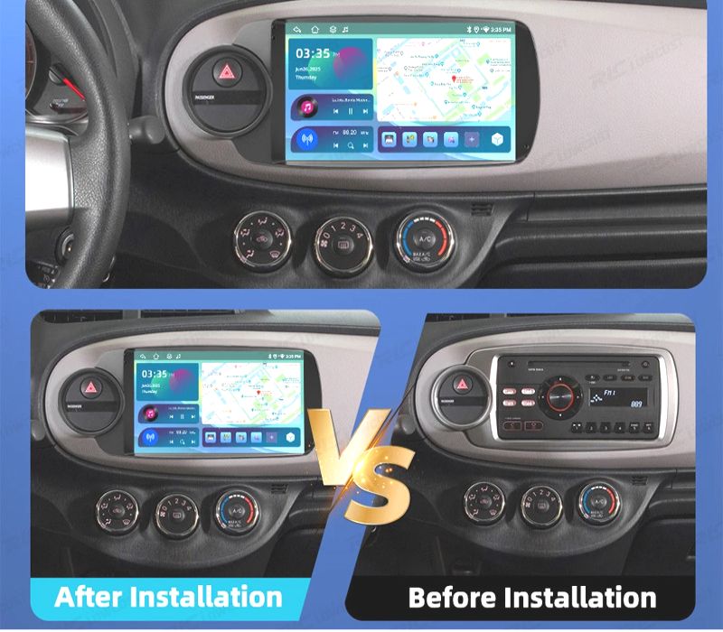 RÁDIO GPS ANDROID 13 TOYOTA YARIS 11-