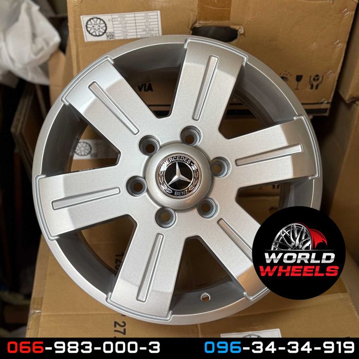Диски R16 6x130 Mercedes Sprinter Volkswagen Crafter 1400кг усиленные