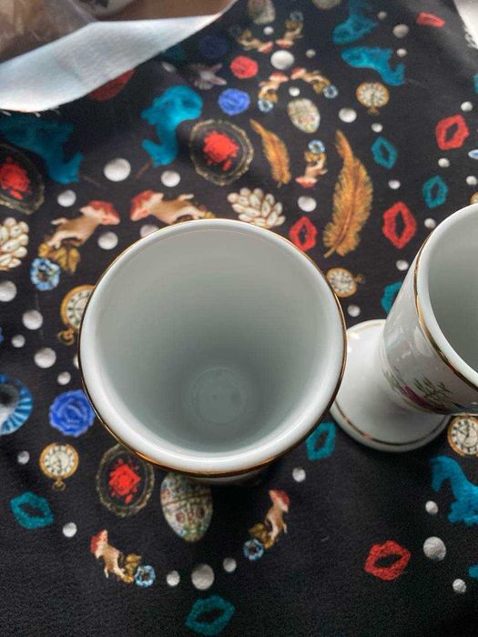 Порцелянові чаші Мазагран з малюнками, Франція, 2 шт