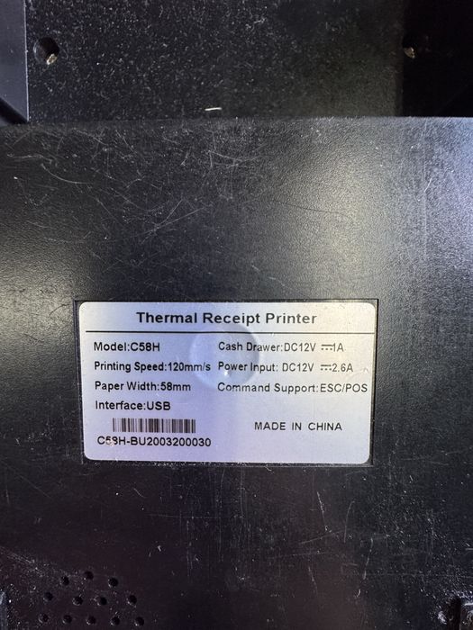 Чекодрук Pos принтер Xprinter C58H