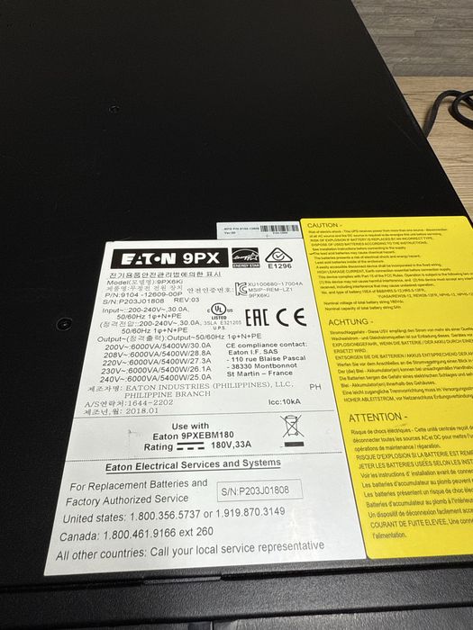 Інвертор, інвертер, UPS Eaton 9PX6Ki 9PX 6000i без акб
