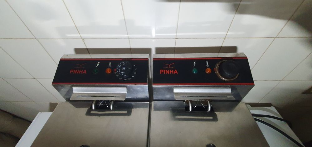 Torradeira + fritadeira dupla industrial