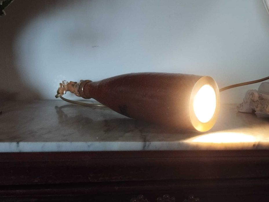 Candeeiro LED Garrafa Rústica