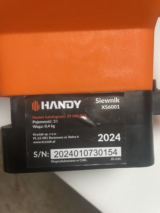 Siewnik do nawozów reczny Handy
