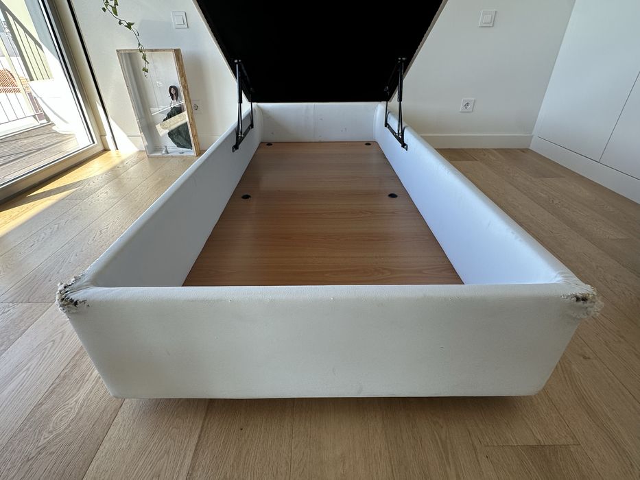 Sommier com arrumação Bedline 0.9x2m