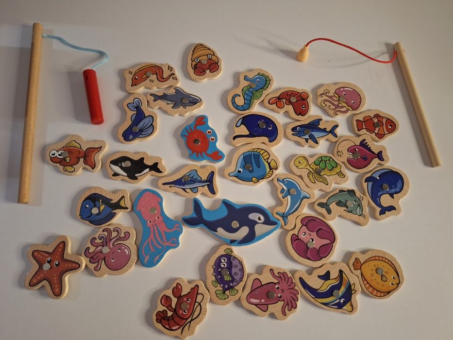 Магнітна дерев'яна рибалка