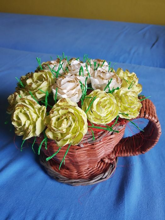 Wiklina papierowa.Filiżanka