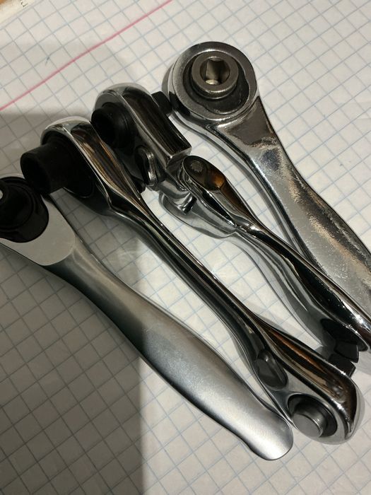 Набор 4шт мікро трещоток 1/4 міні трещотка міцна зручна cr-va нержавій