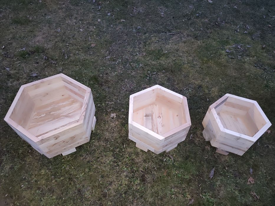 Donice drewniane ogrodowe