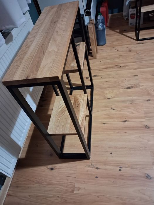 Konsola dębowa loft