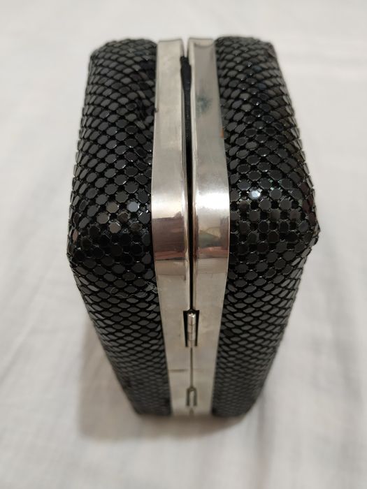 Torebka czarna metalowa koronka  Top Secret