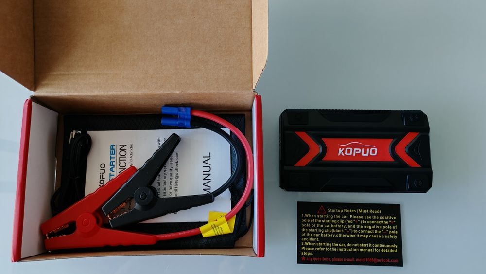 Arrancador de Bateria com e sem compressor / Booster Portátil / Powerbank / Jump Starter - NOVOS