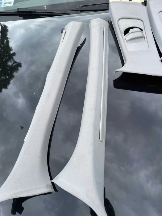 Bmw 3 e46 sedan podsufitka z szyberdachem słupki A B  komplet jasny