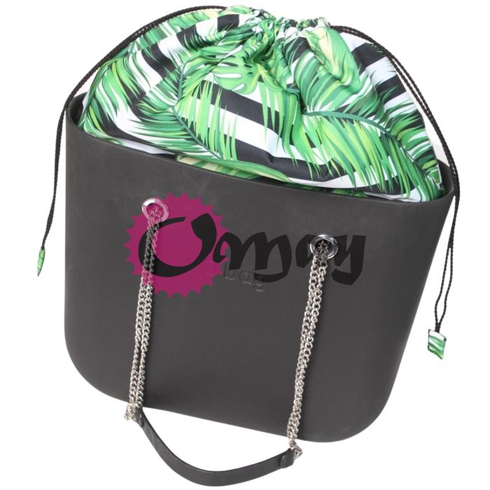 Czarny organizer OBAG STANDARD worek monstera 2 kieszenie komin OMAY