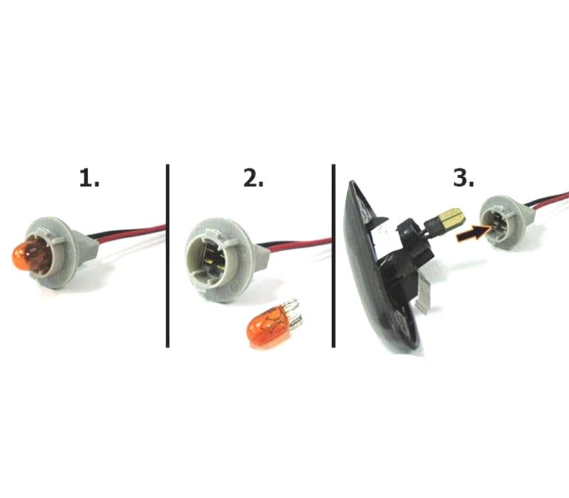 PISCAS LATERAIS LED PARA PORSCHE 911 996 + BOXSTER 986