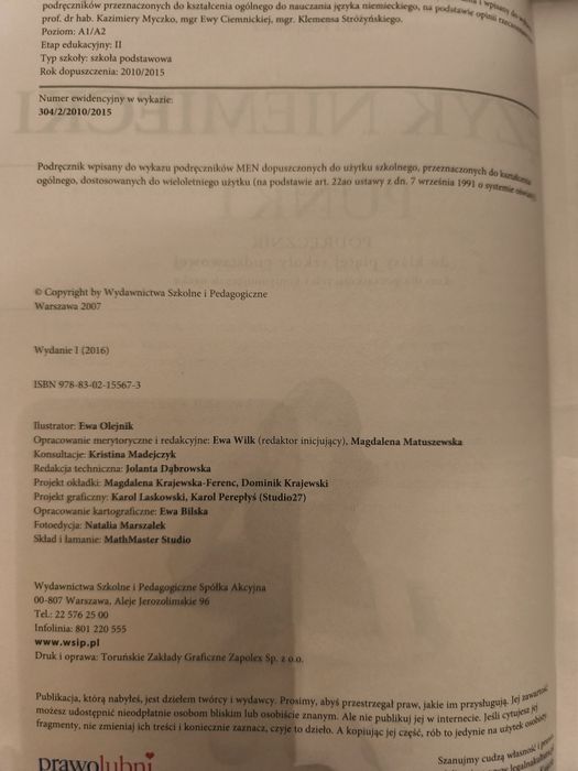 Język Niemiecki Punkt klasa 5 Podręcznik