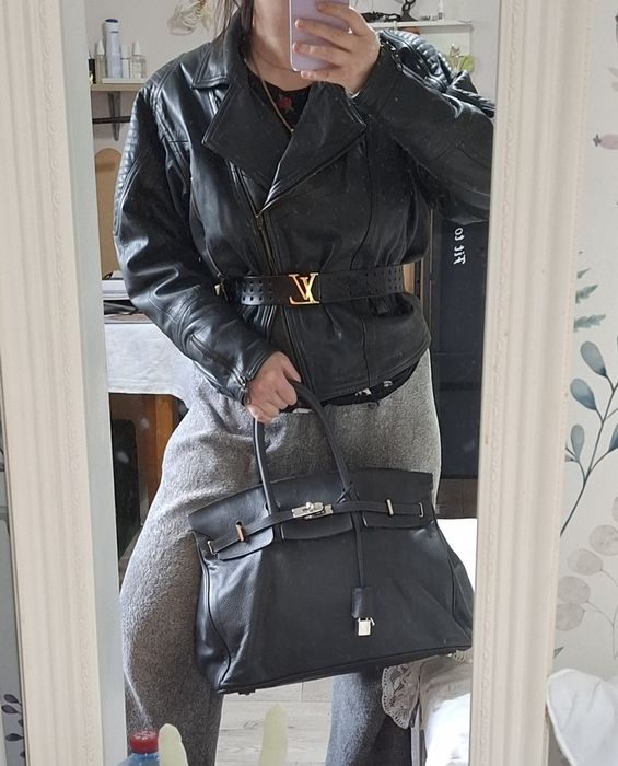 Шкіряна косуха без паска