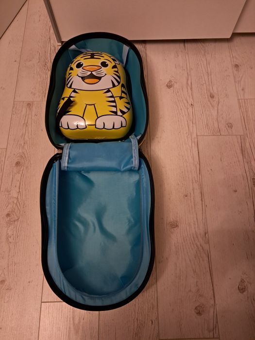 Walizka i plecak dla dziecka na kółkach Tygrys