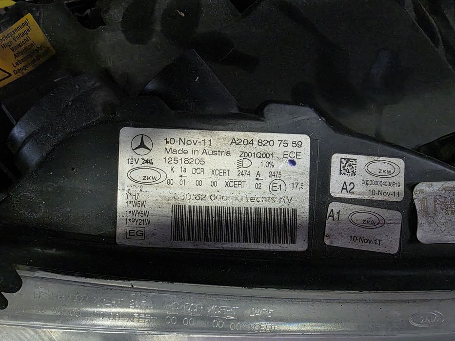 Mercedes glk x204 light bi-xenon A204.820.7559 / A204.820.7459