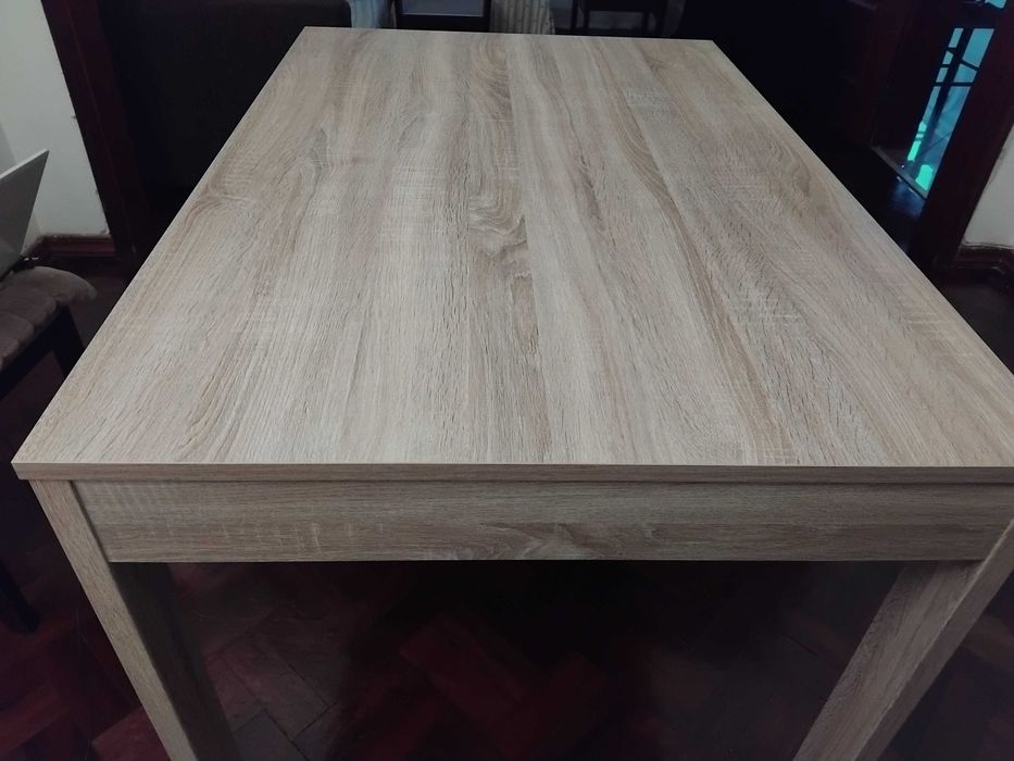 Mesa de jantar em madeira de carvalho sonoma ( nova ))