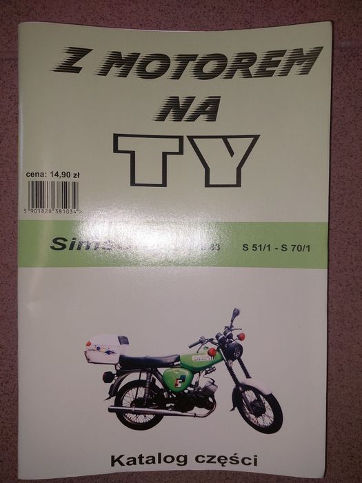Instrukcja obsługi katalog czesci rama silnik simson s51 s70