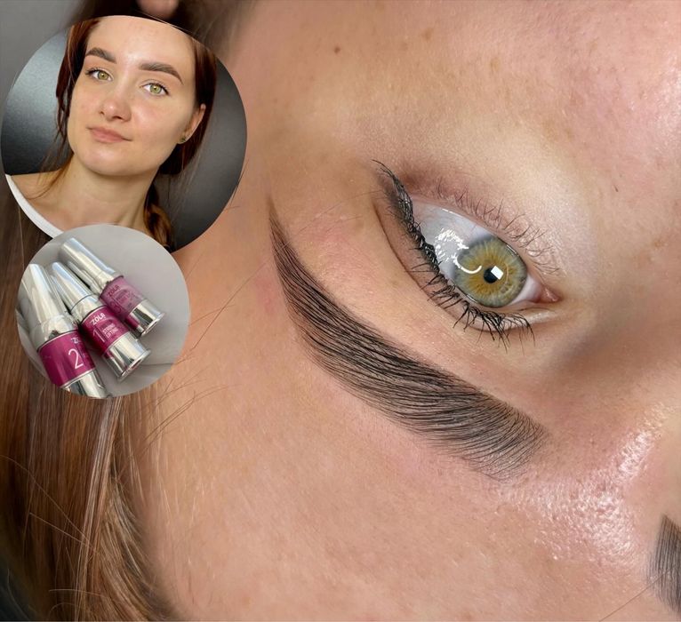 Брови , Корекція віск/пінцет, ламінування вій