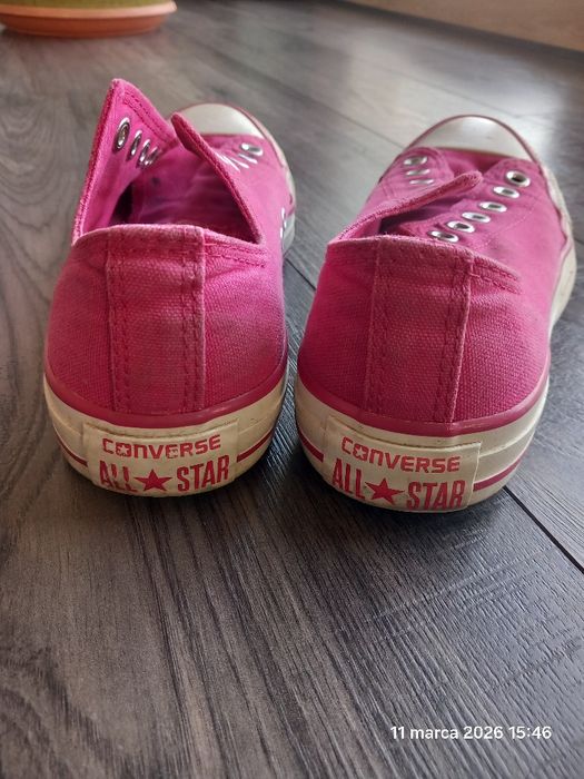 Niskie trampki Converse All Star 37,5 różowe 23cm  tenisówki