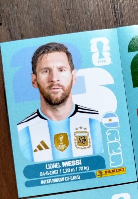 Cromo Base Messi Mundial 2026
